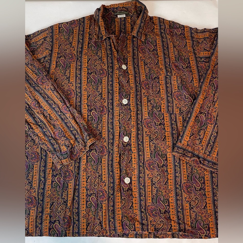 Ferracci Men’s Vintage Made in USA 100% Cotton Long Sleeve & Pant Pajama Set 2XL